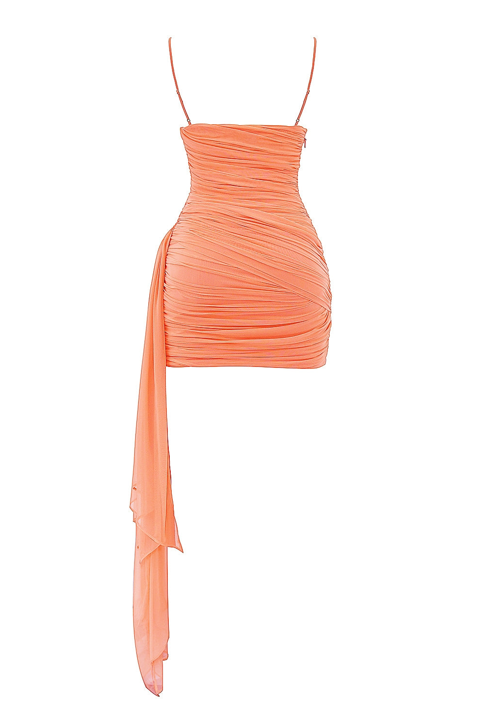 sorbet gathered mini dress