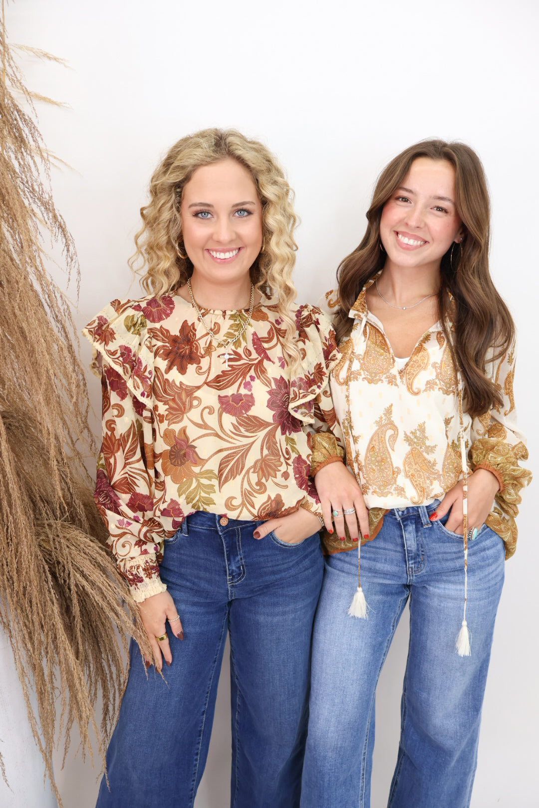 Mustard Paisley Print Blouse