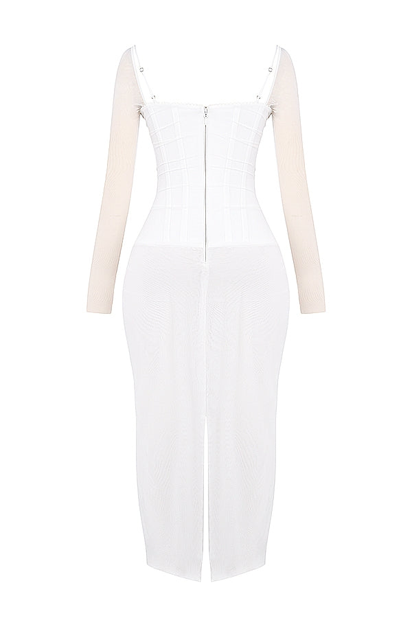 white maxi dress