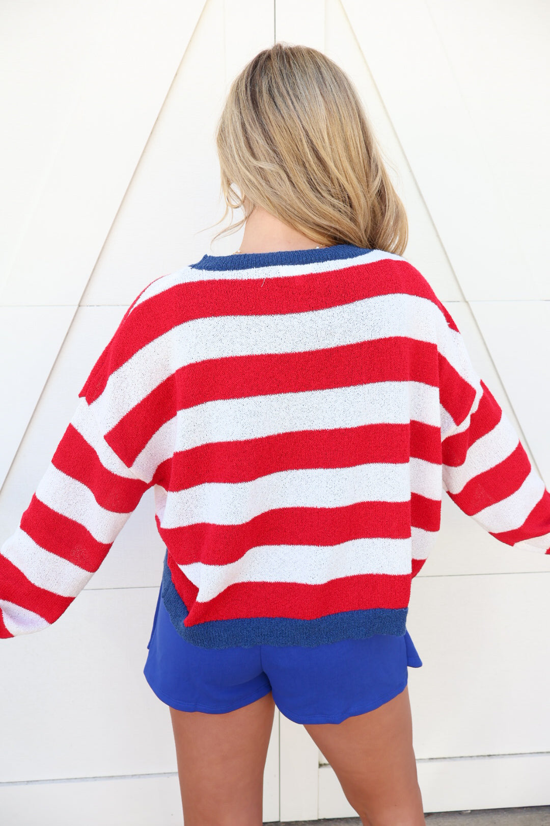 Summer Knit Flag Sweater