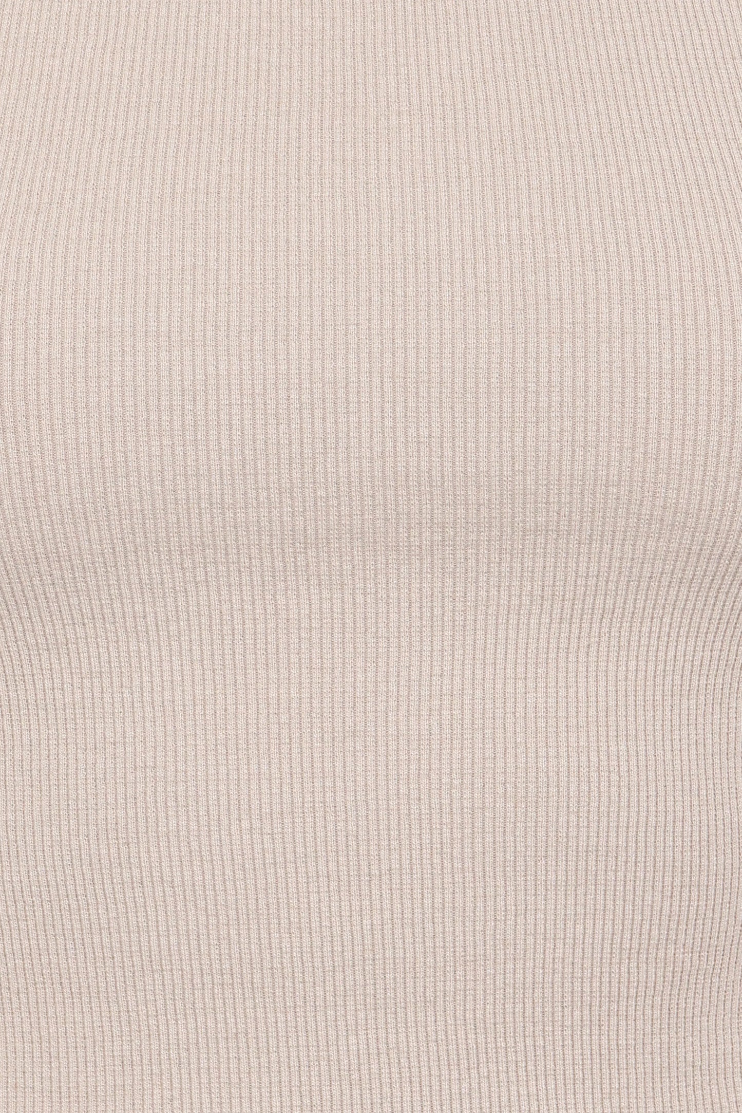 Ari Ribbed Tank Top - Wheat