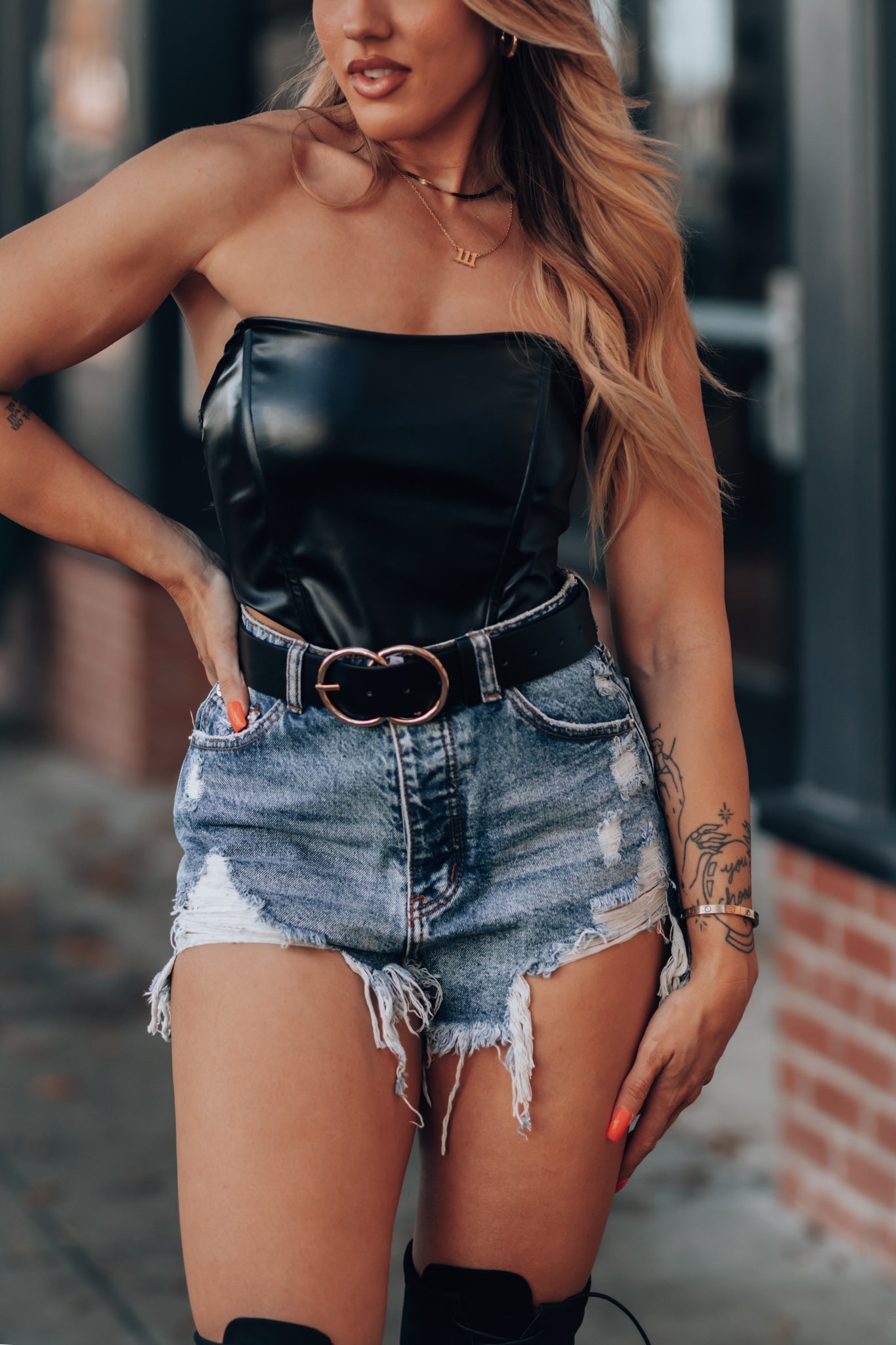 Electric Daisy Dukes (Medium Wash) FINAL SALE