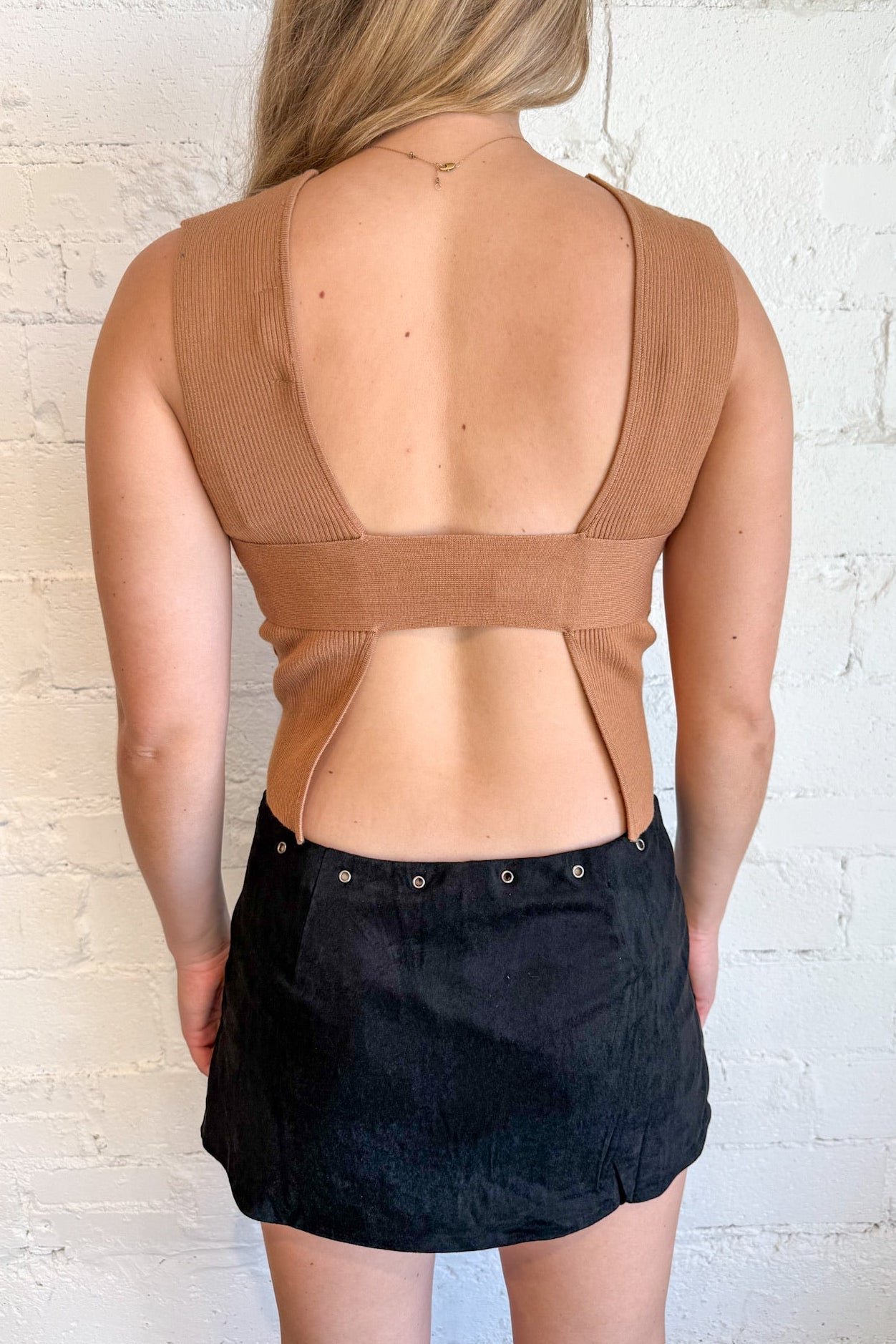 Take Me Out Suede Skirt