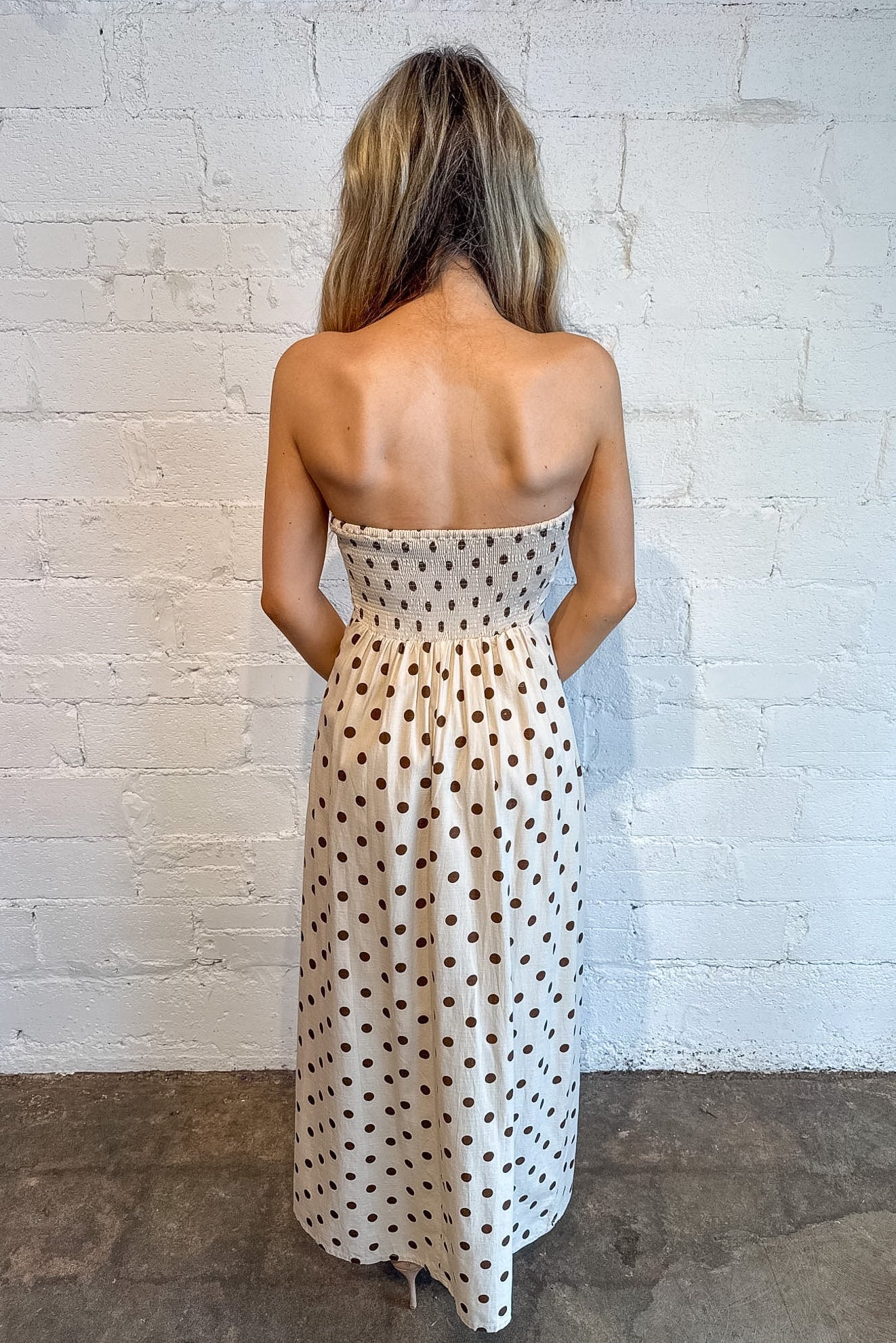 Vivian Polka Dot Maxi Dress
