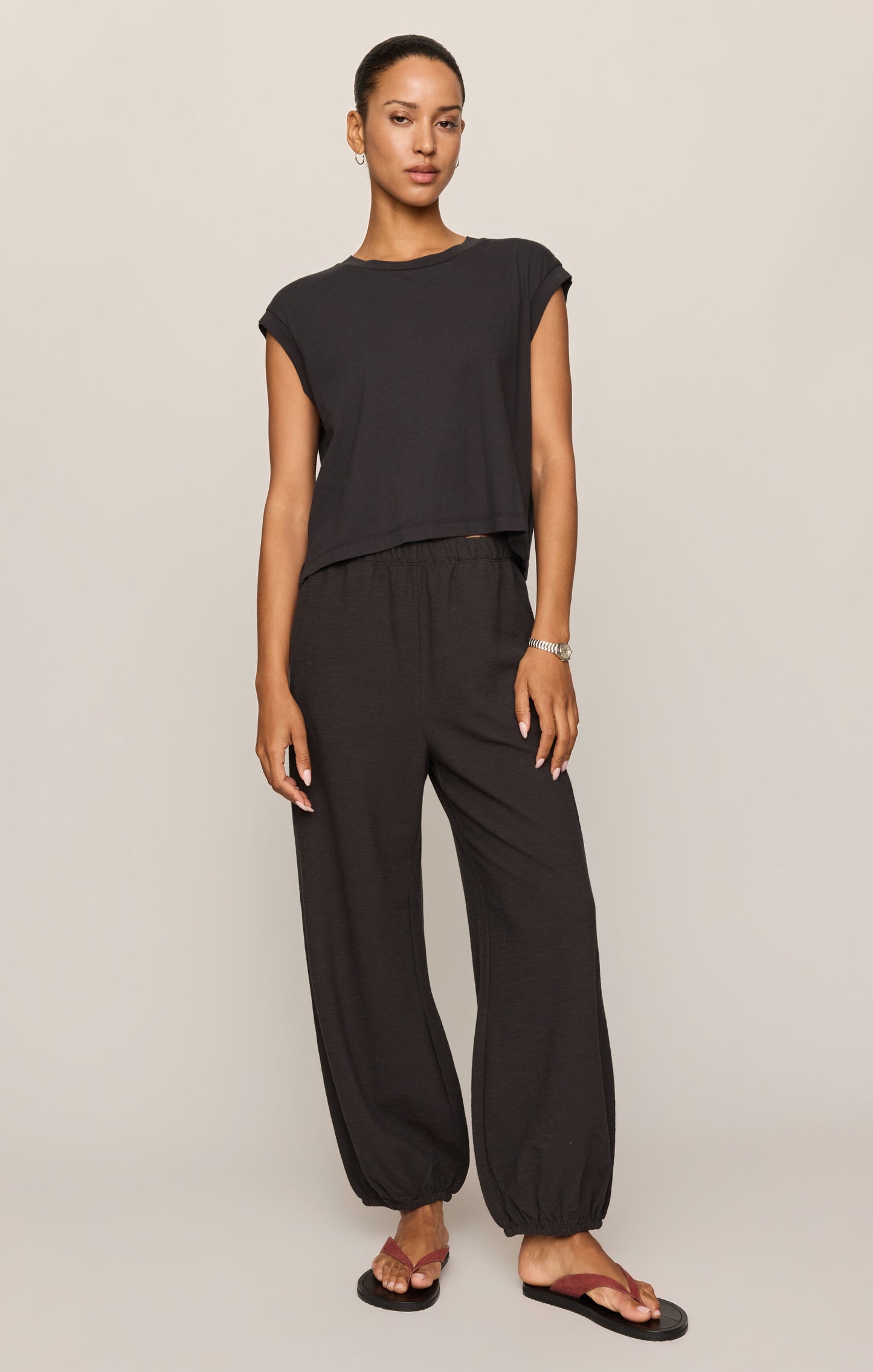 Deena Balloon Knit Jogger