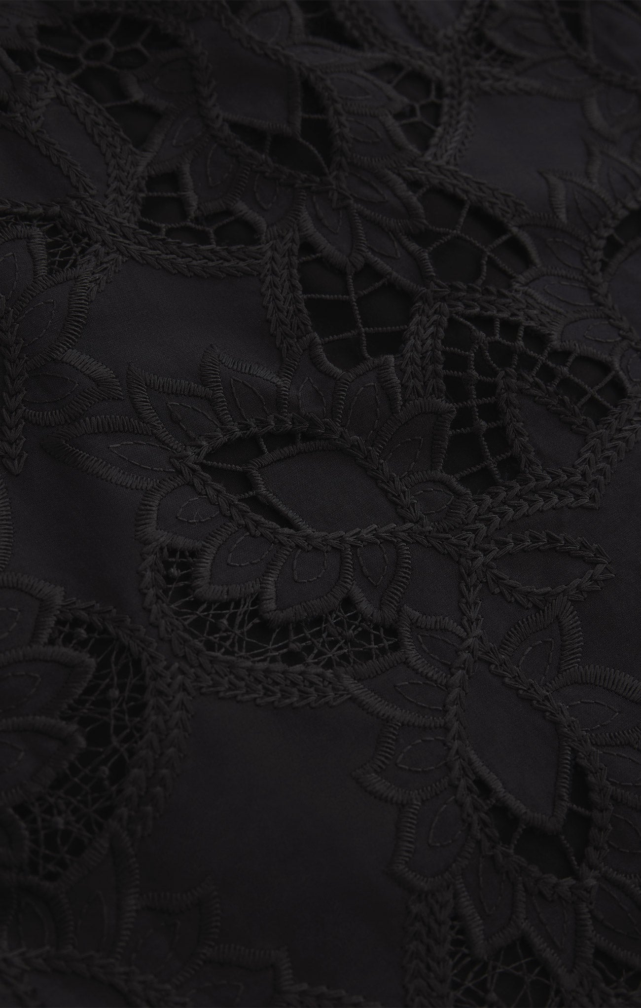Midnight Embroidered Top