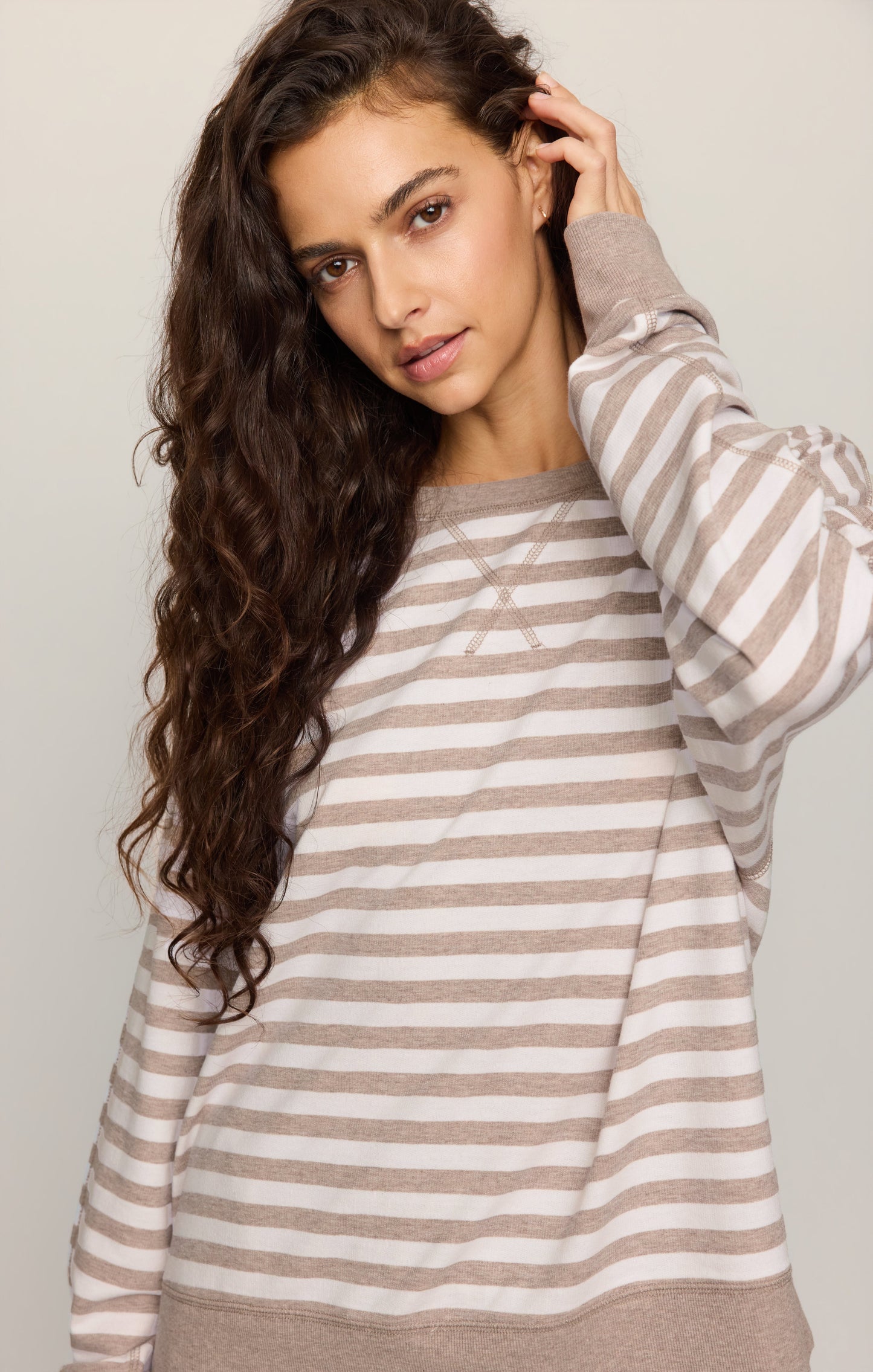 Everyday French Terry Striped Crew