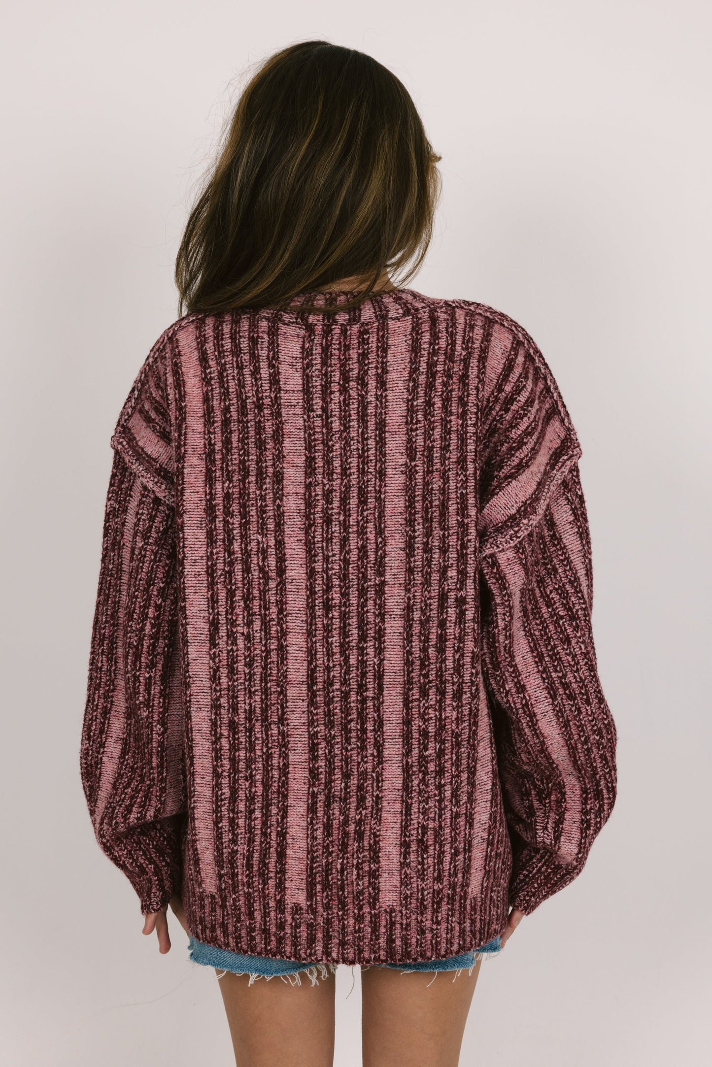 Frosted Morning Sweater in Burgundy