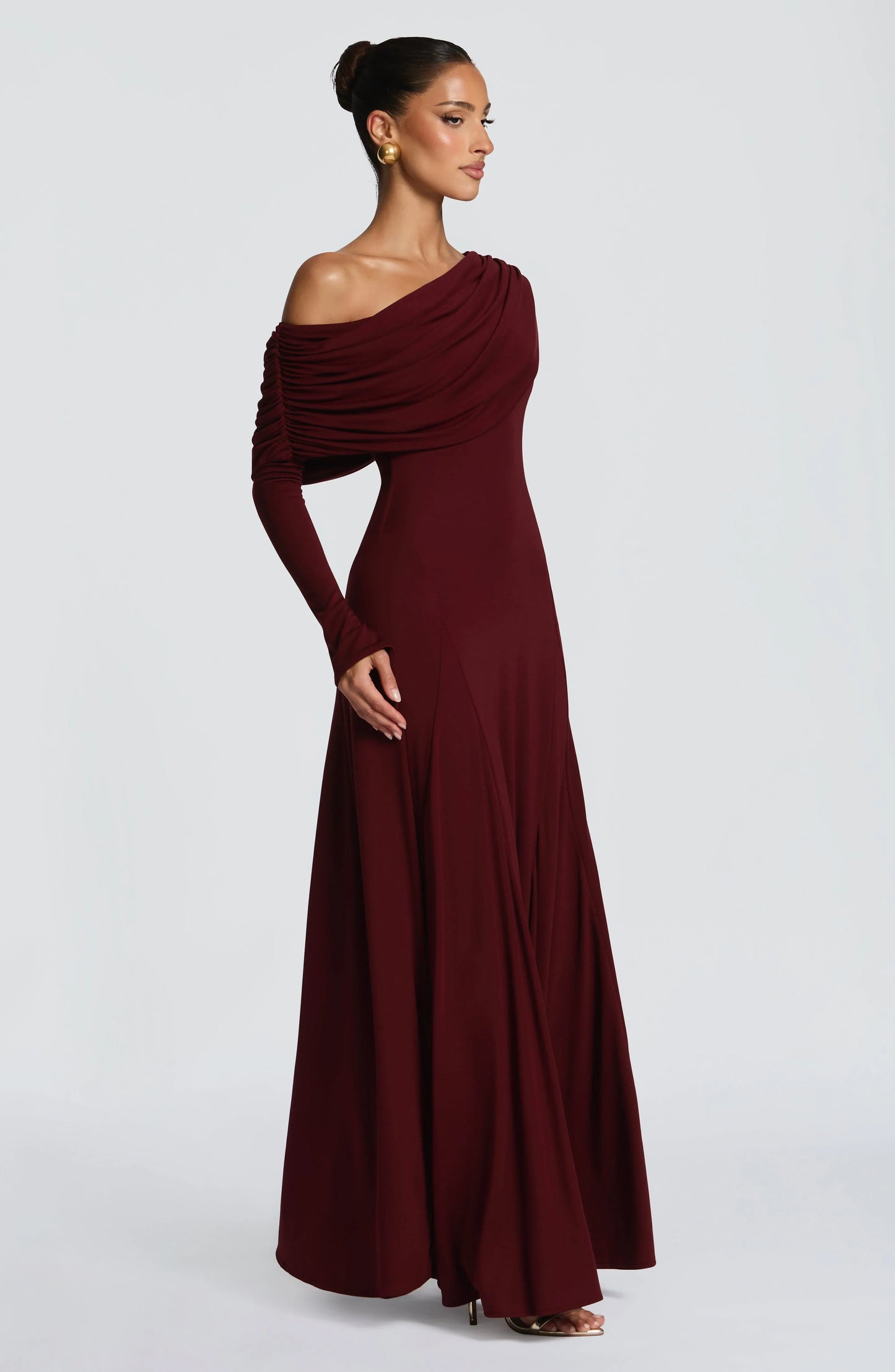 Rafaela Maxi Dress - Cherry Lacquer