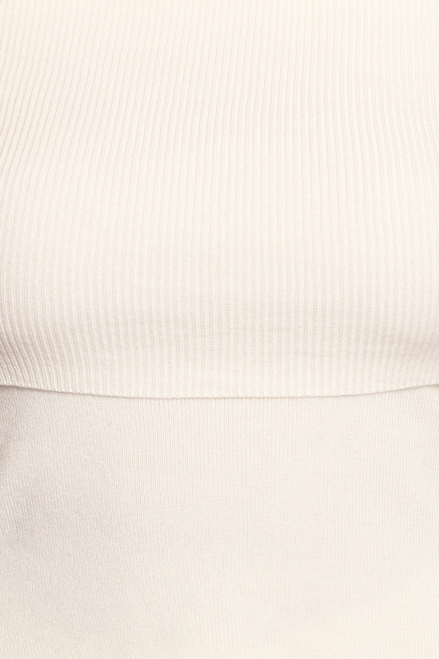 Mavis Off Shoulder Knit Top - Cream