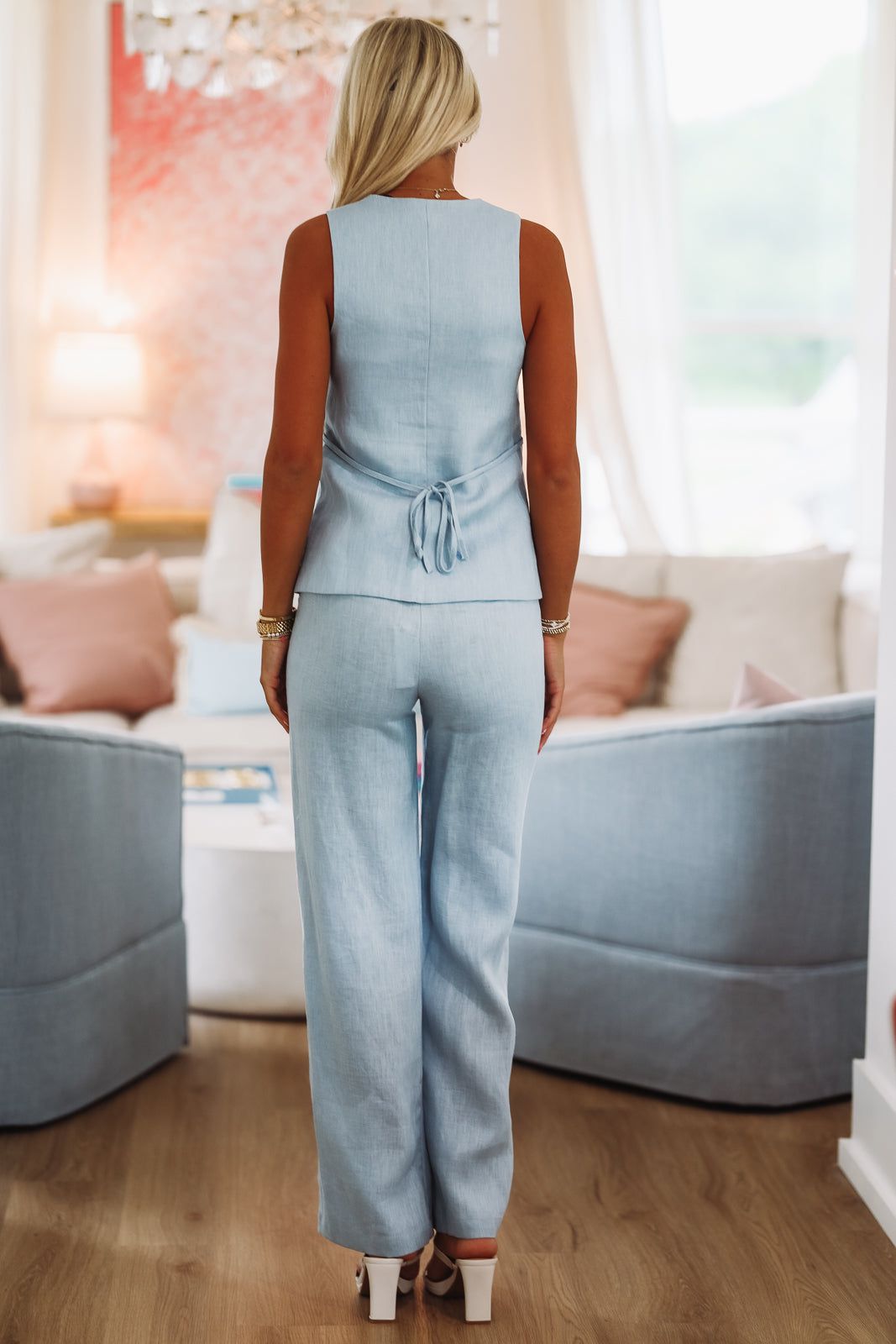 Kolibri Linen Pants - Blue