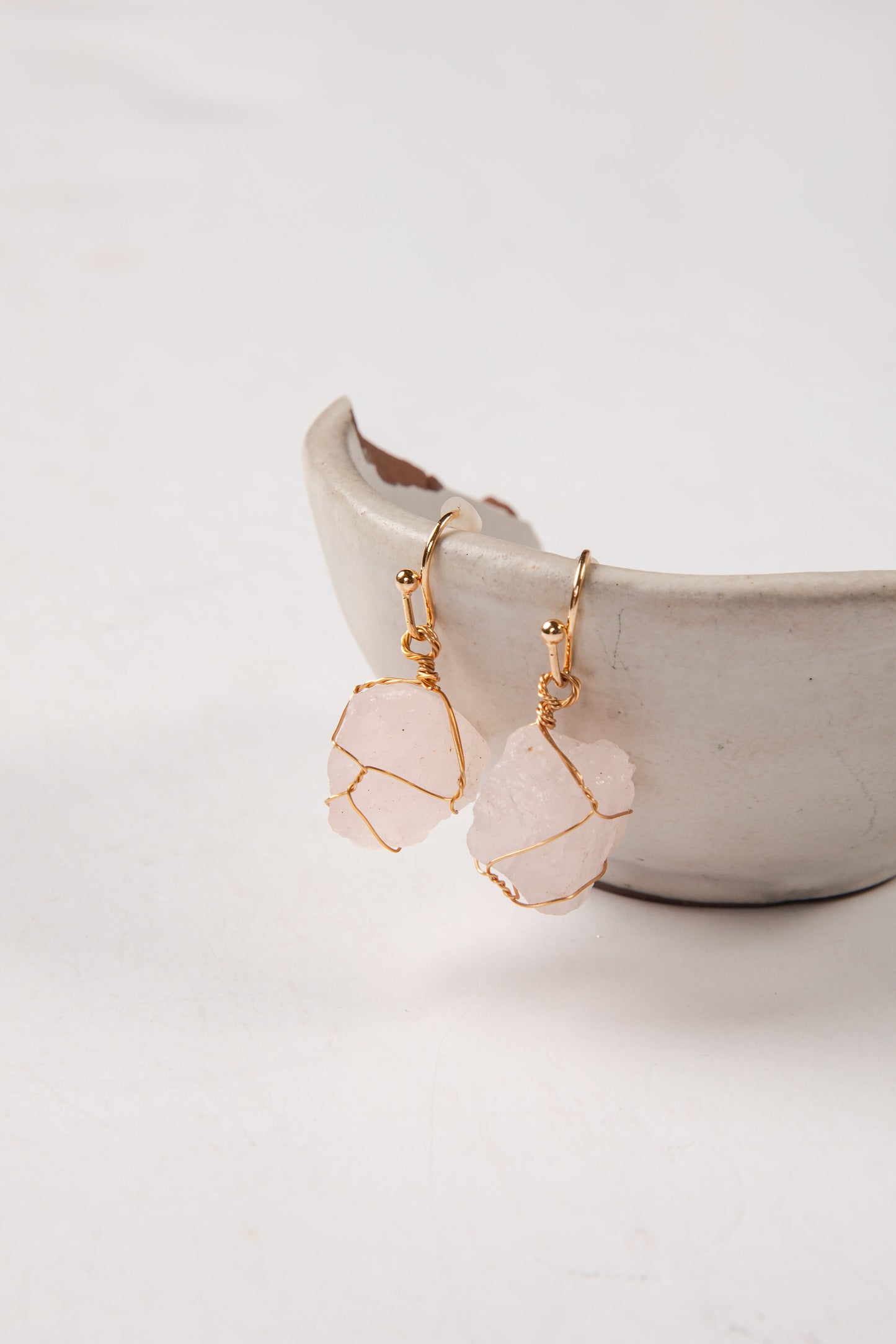 Daniella Blush Gemstone Drop Earrings