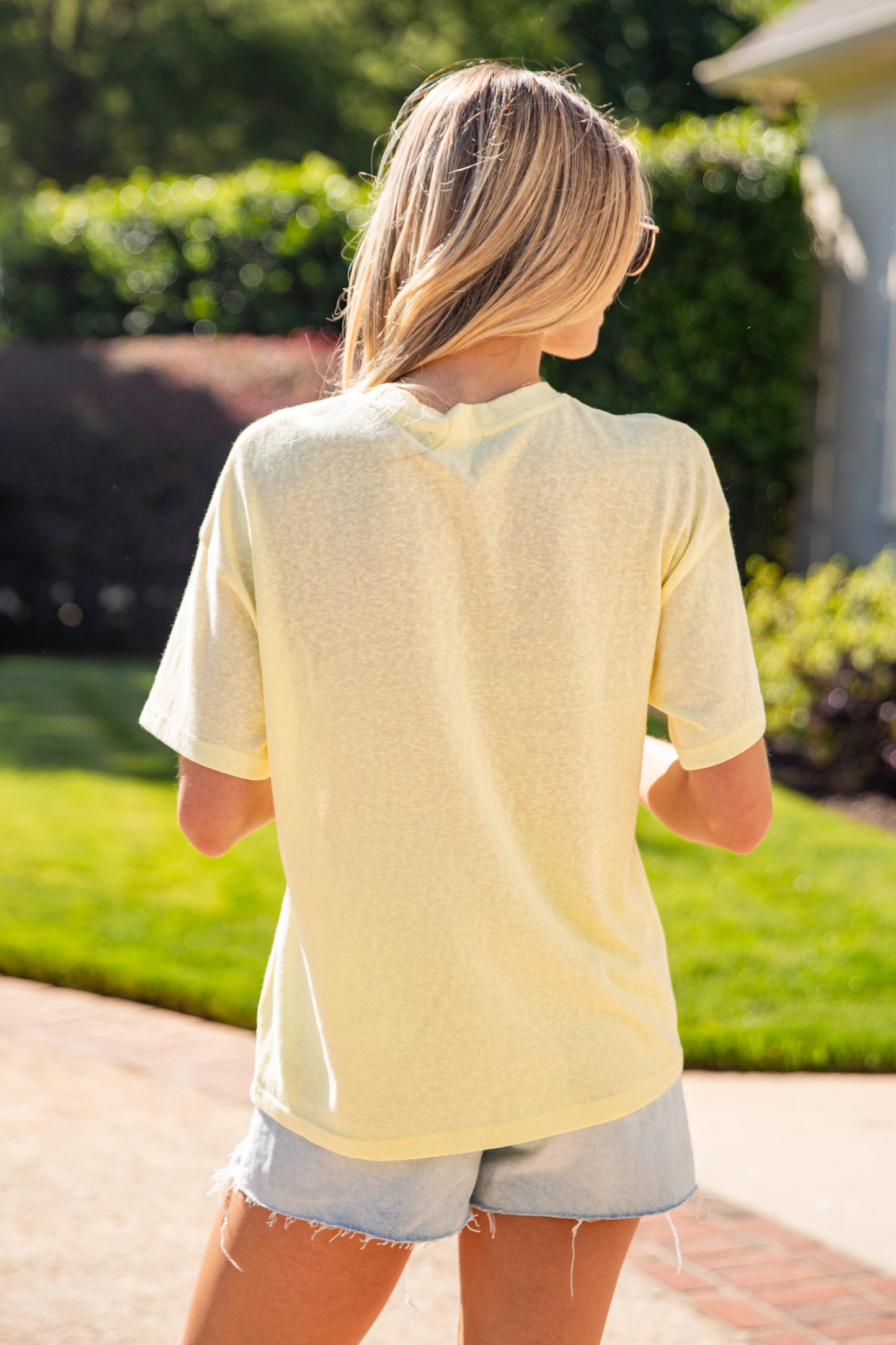 À La Mer Yellow Graphic Tee