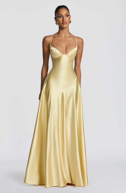 Asterin Maxi Dress - Lemon