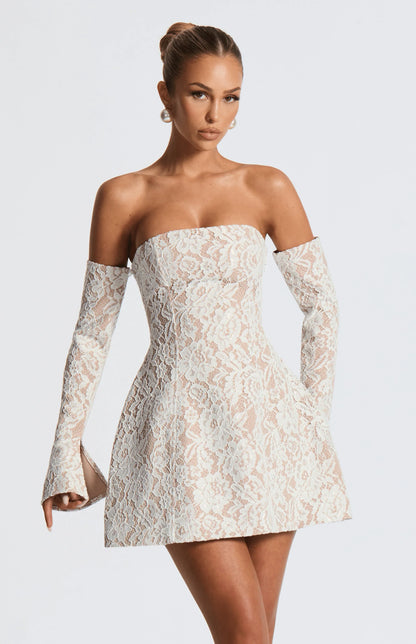 Salone Mini Dress - Ivory