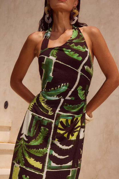 MIRANTO MIDI DRESS - ARLO GREEN