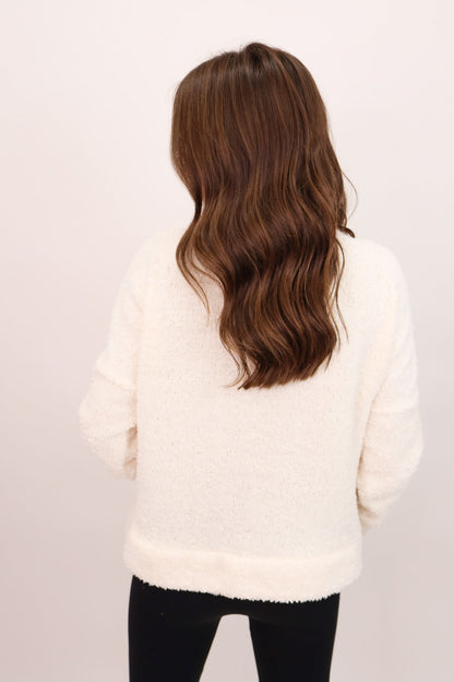 Sherpa Pullover - Cream