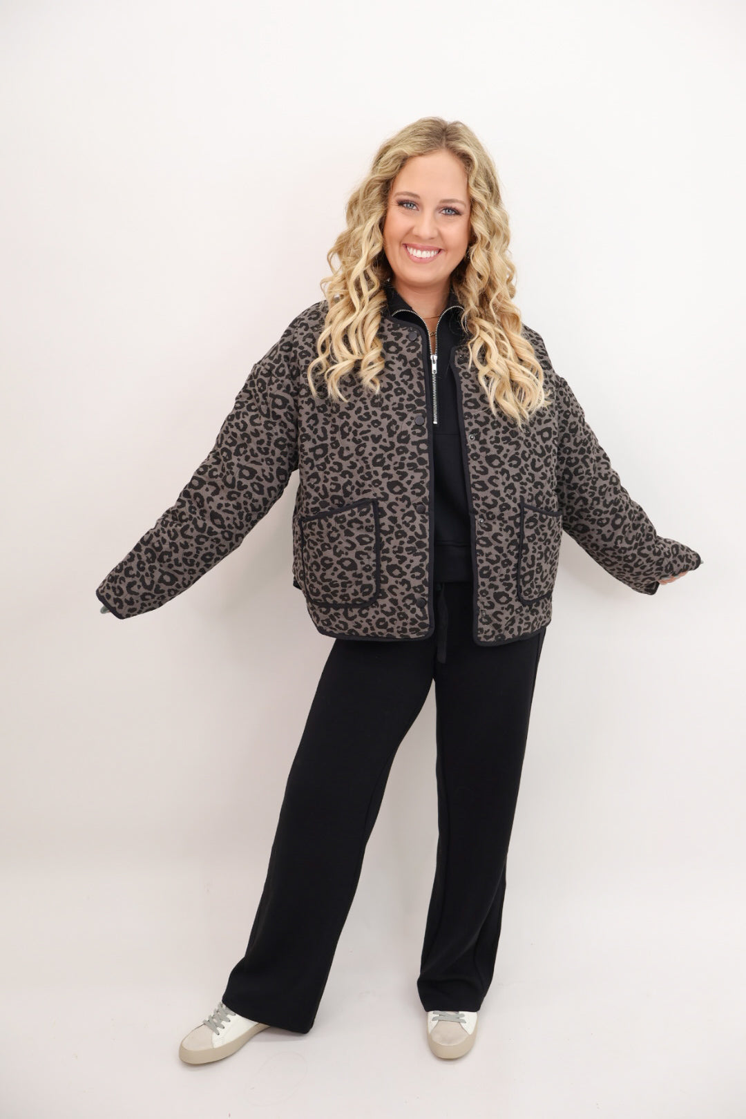 Leopard Luxe Quilted Jacket
