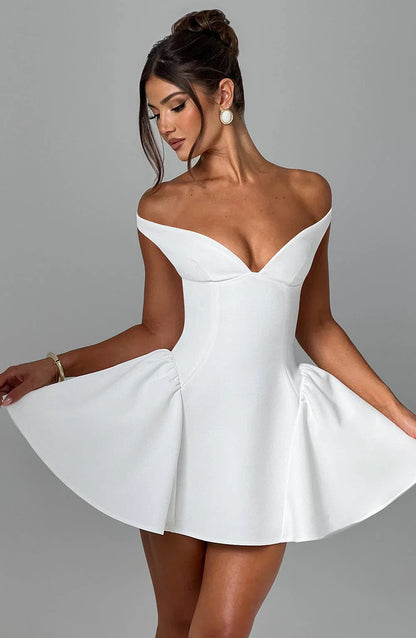 Marla Mini Dress - Ivory