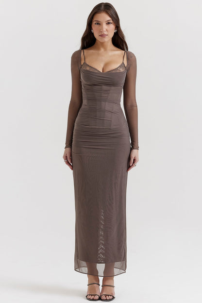 smoke maxi dress