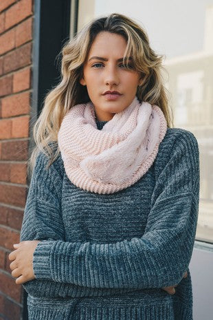 Rue Sherpa Lined Infinity Scarf FINAL SALE