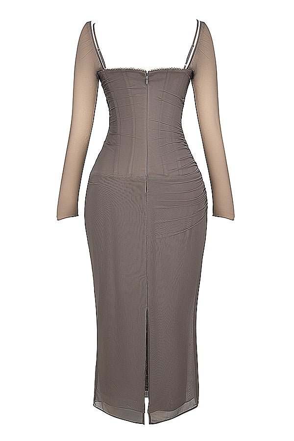 smoke maxi dress