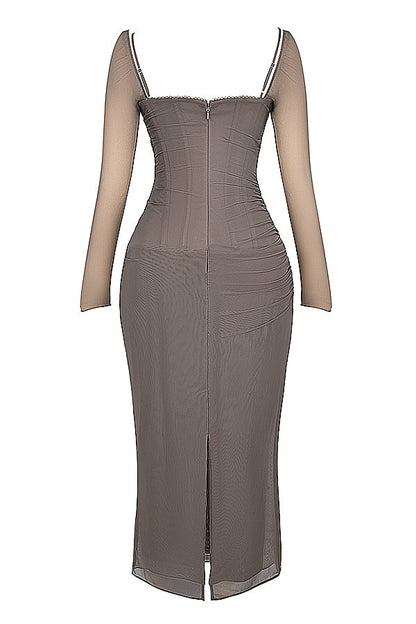 smoke maxi dress