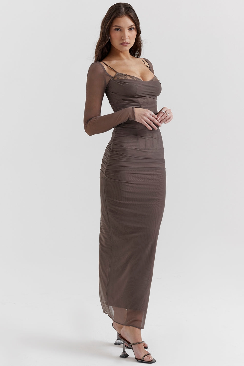 smoke maxi dress