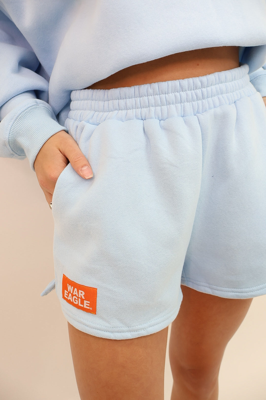 The Becca Boxy Pullover + Shorts Set - War Eagle Patch