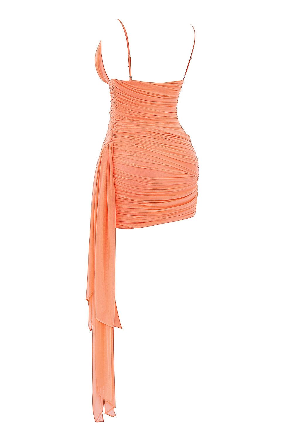 sorbet gathered mini dress