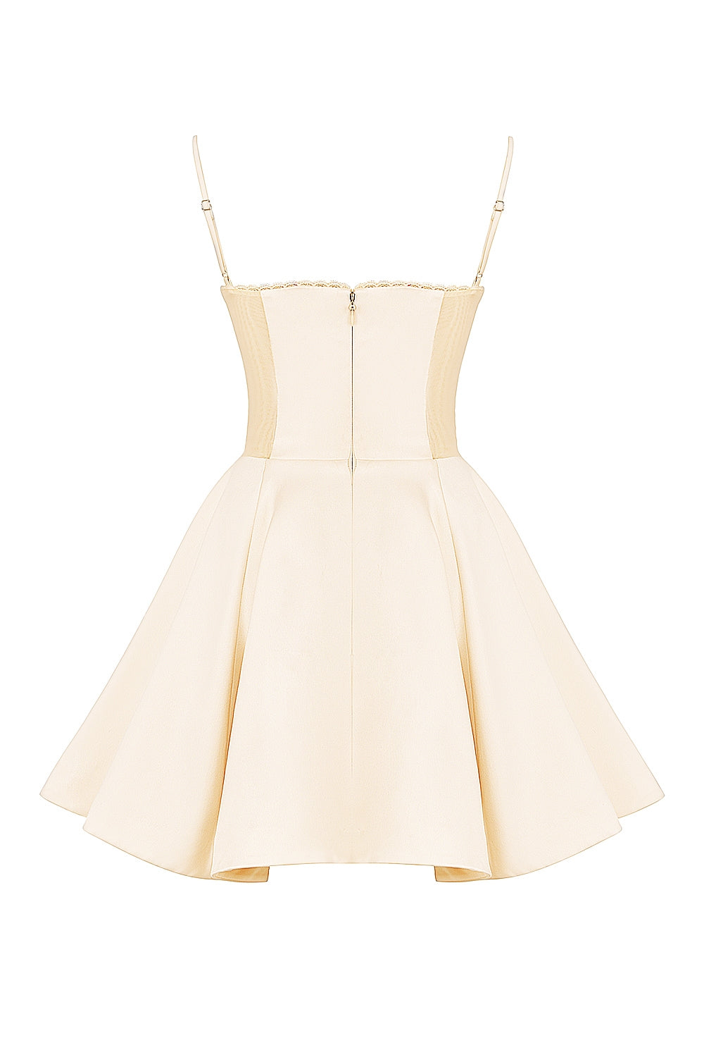 vintage cream tulle mini dress