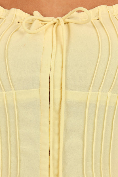Alice Corset Top - Honeysuckle Yellow