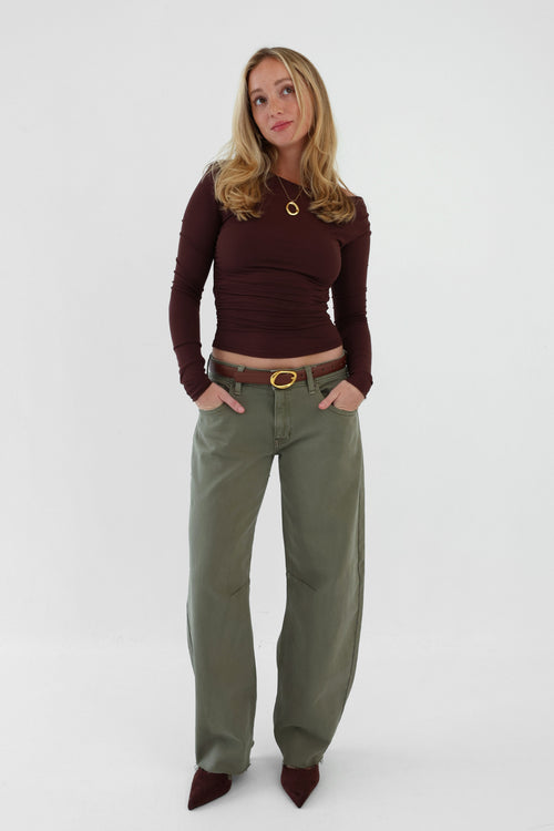 Rae Jeans in Olive