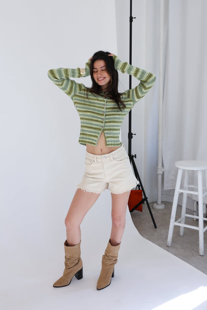 Cool Down Shorts in Ecru