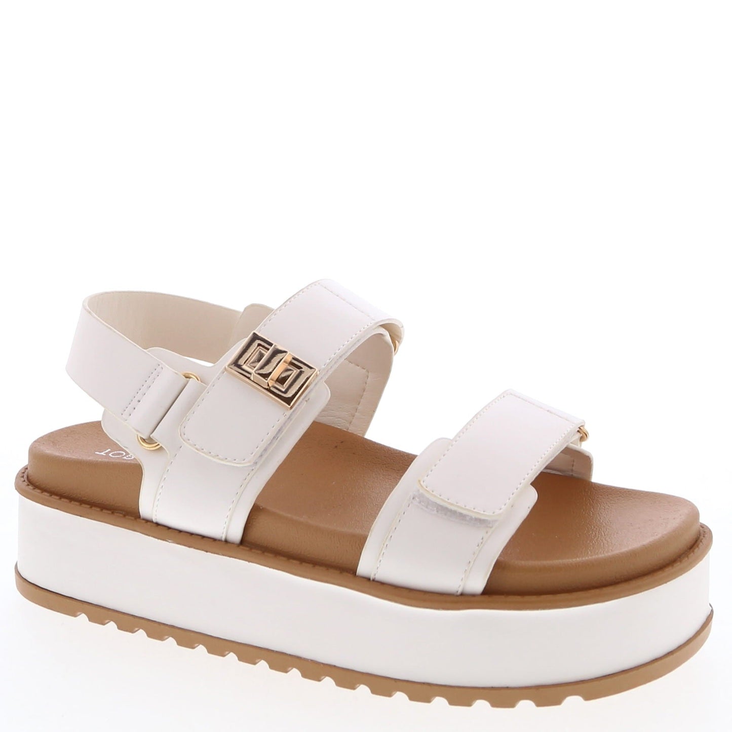 Chic Platform Sandals (White)