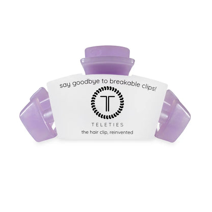 TELETIES Medium Classic Claw Hair Clip - Lavender Mist