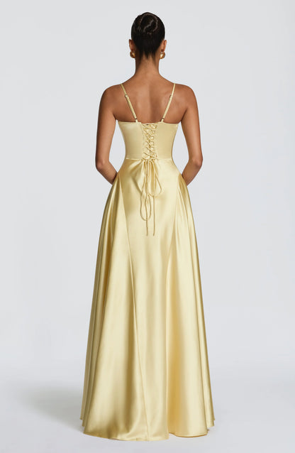 Asterin Maxi Dress - Lemon