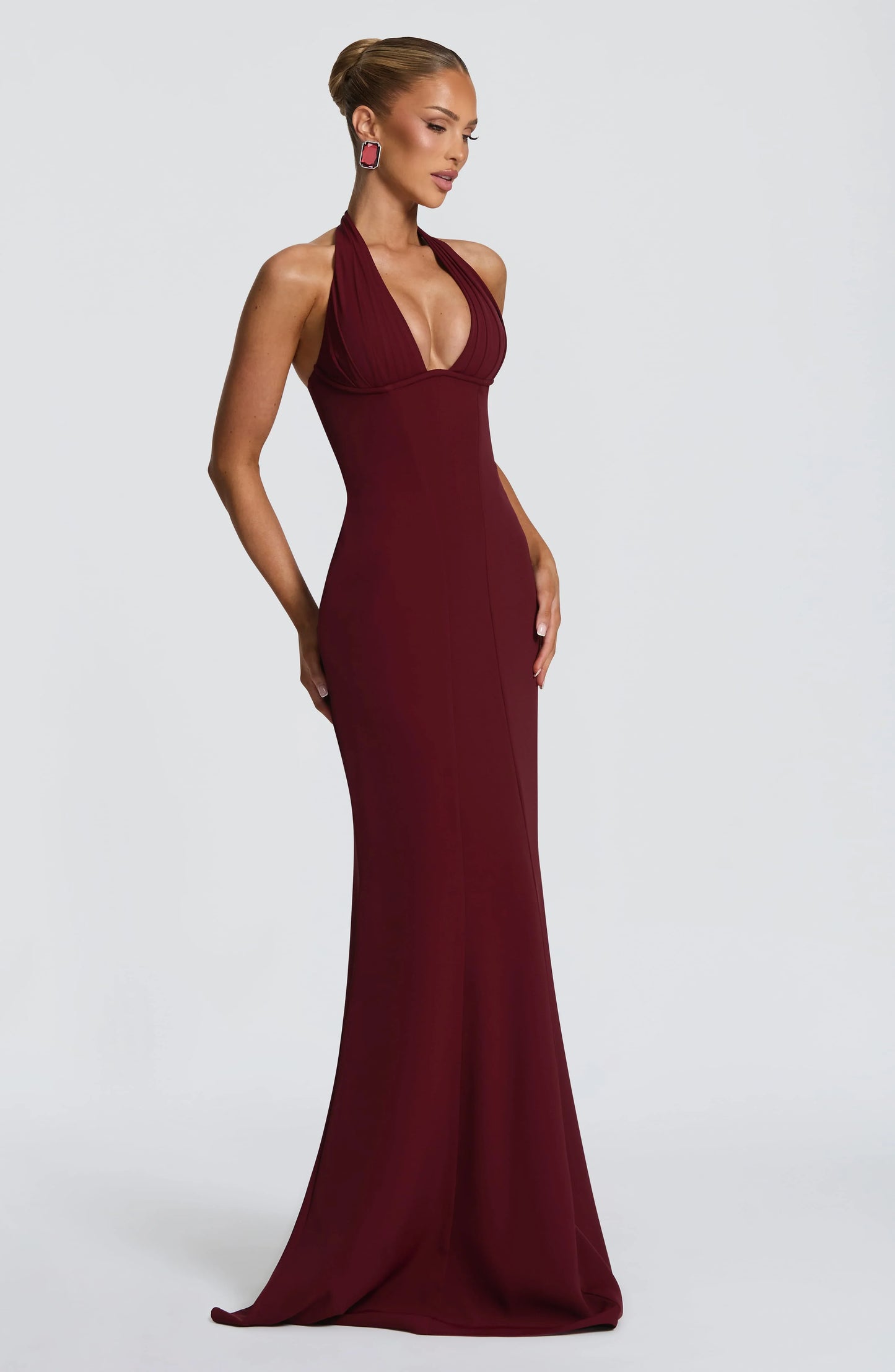 Adora Maxi Dress - Cherry Lacquer