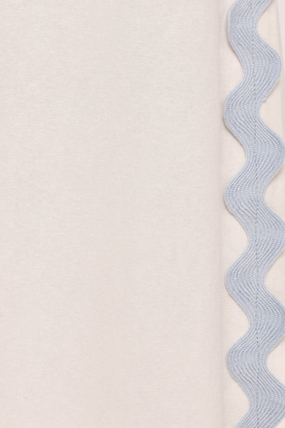 Jasinta Top - Cream Blue