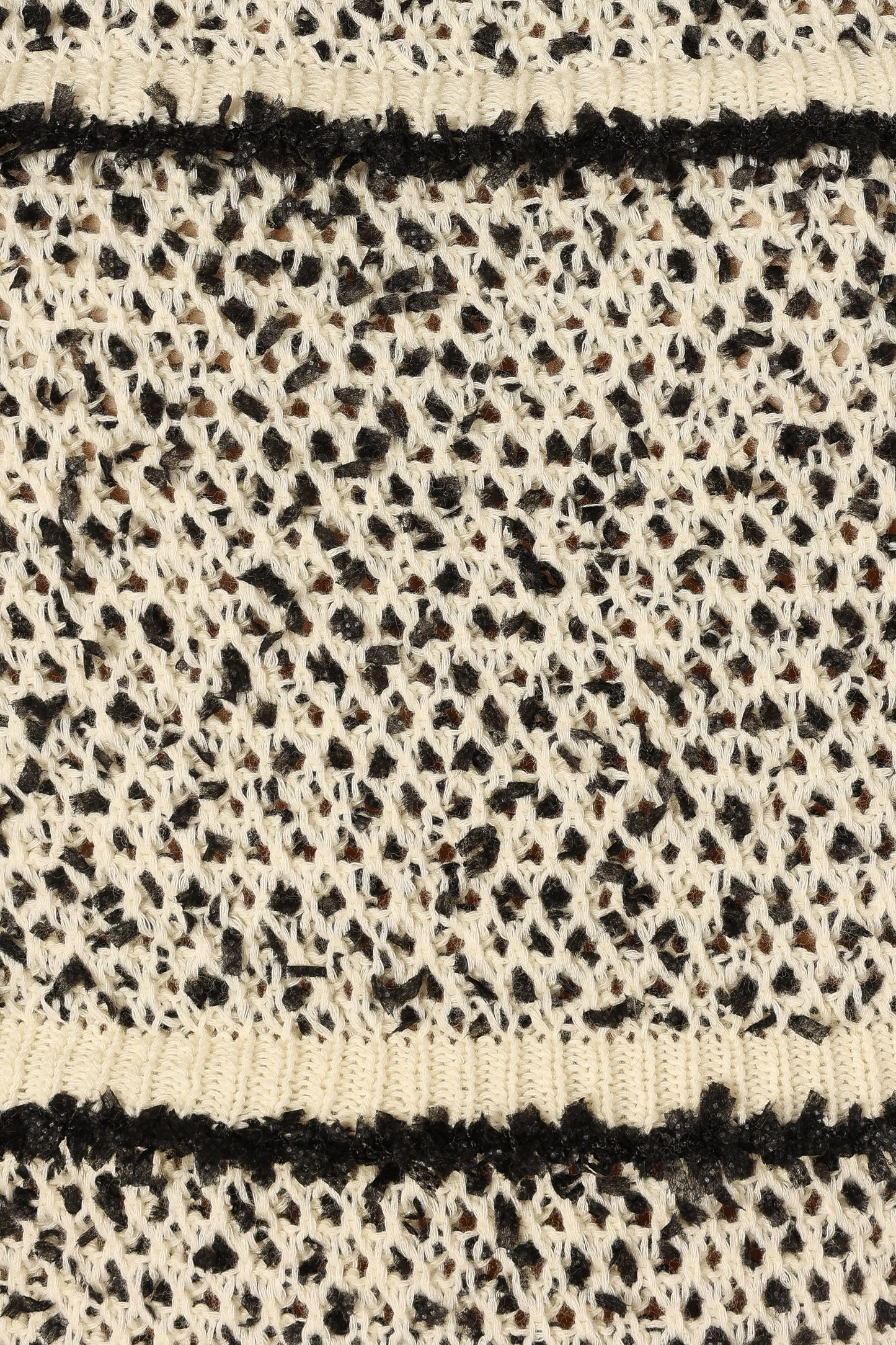 Lydia Knit Top - Ivory Black