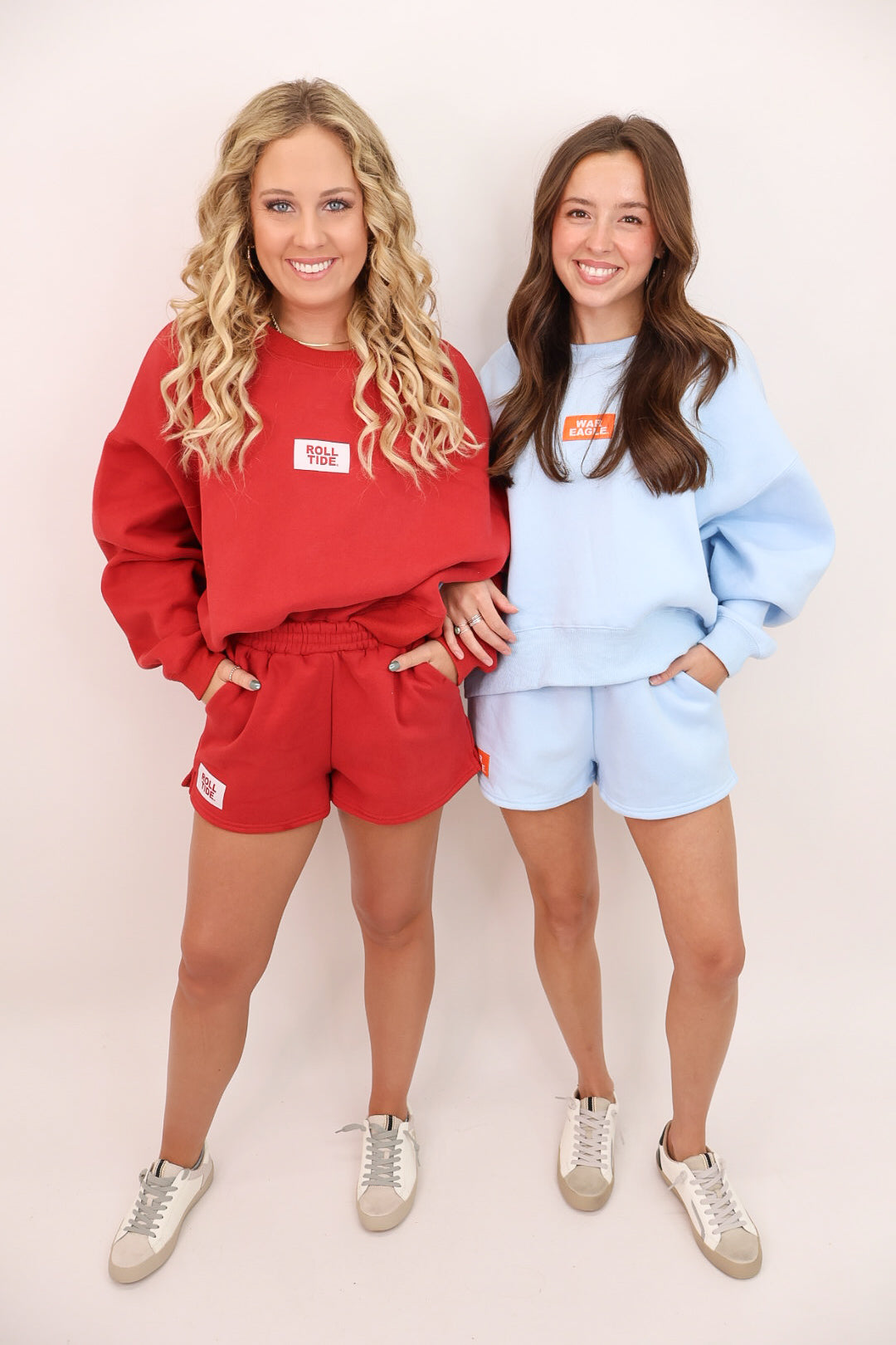 The Becca Boxy Pullover + Shorts Set - War Eagle Patch