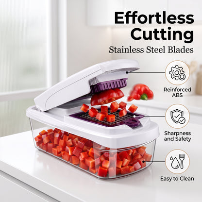 All In One Vegetable Chopper & Slicer Set for Fast Kitchen Prep