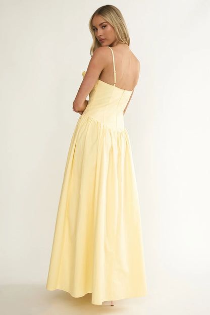 Pailin Frill Bust Maxi Dress Butter