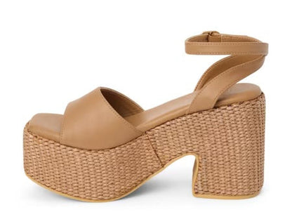 Matisse Beach Arden Platform Heel - Natural Tan