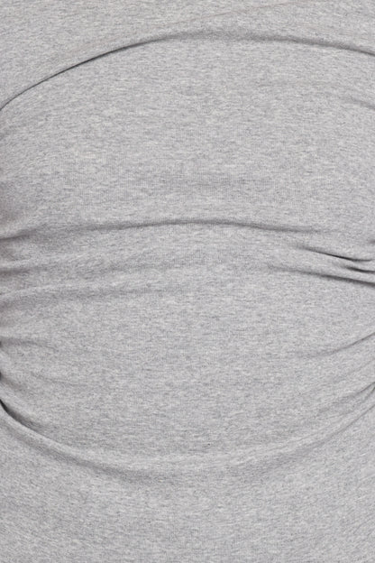 Nissa Long Sleeve Top - Heather Grey