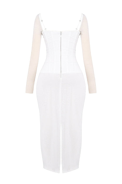 white maxi dress