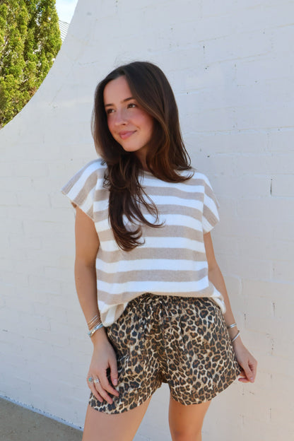 Easy Days Striped Sweater Tee