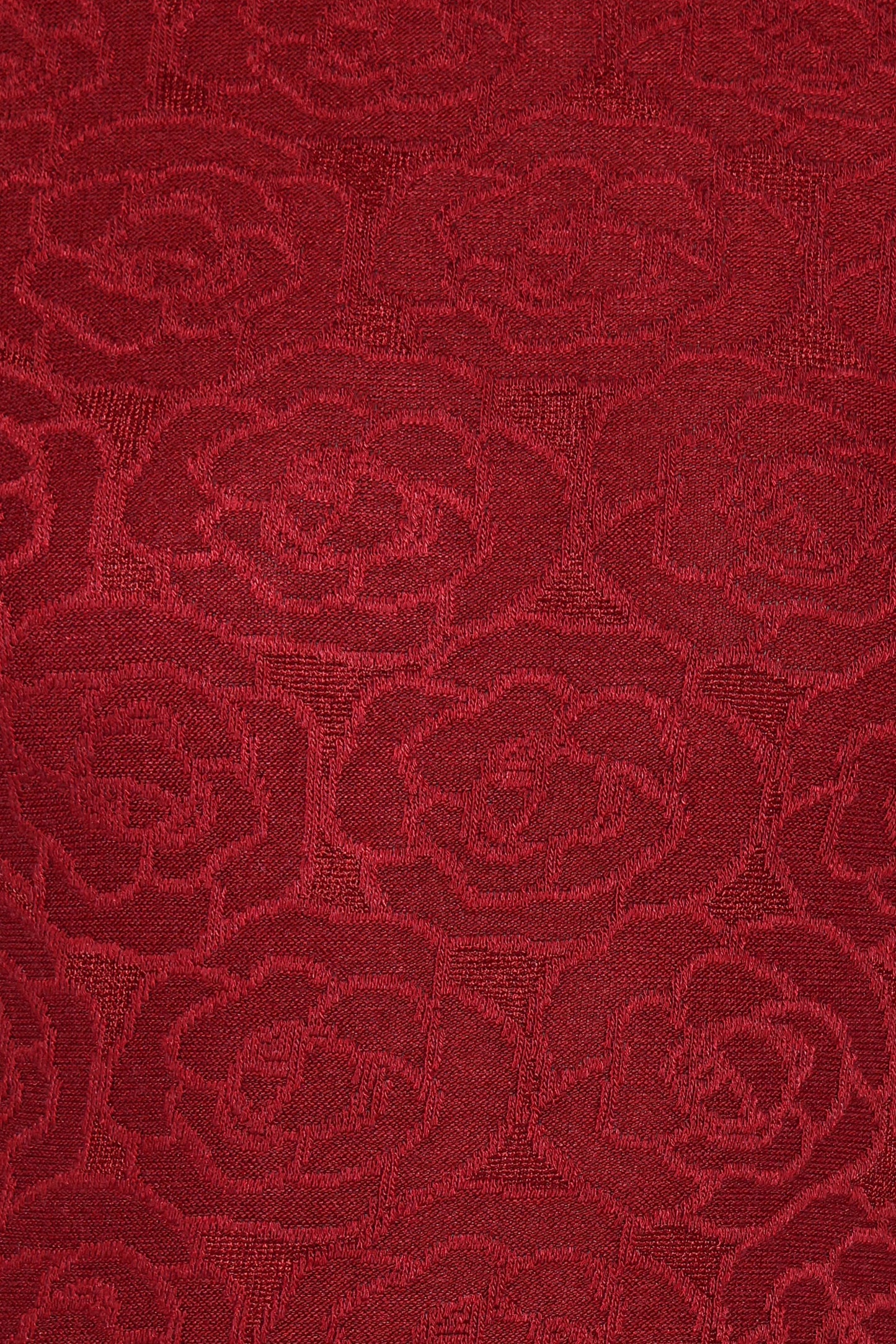 Jasmine Long Sleeve Lace Top - Red