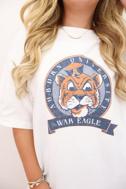 Retro Auburn University Aubie Oversized Tee