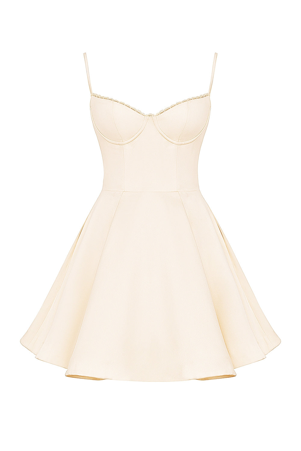 vintage cream tulle mini dress